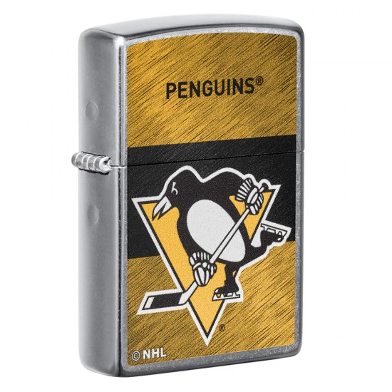 ZIPPO NHL WindProof Street Chrome (Custom) PITTSBURGH PENGUINS (39980)