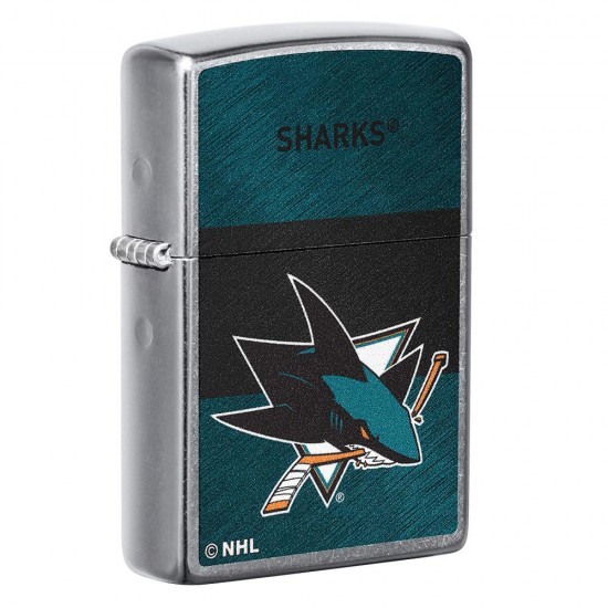 ZIPPO NHL WindProof Street Chrome (Custom) SAN JOSE SHARKS (39997)