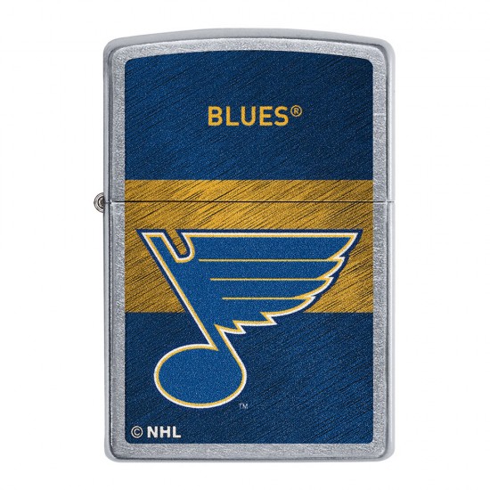 ZIPPO NHL WindProof Street Chrome (Custom) ST. LOUIS BLUES (40016)