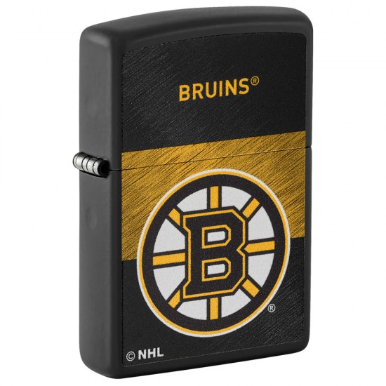 ZIPPO NHL WindProof Black Matte (Custom) BOSTON BRUINS (42107)