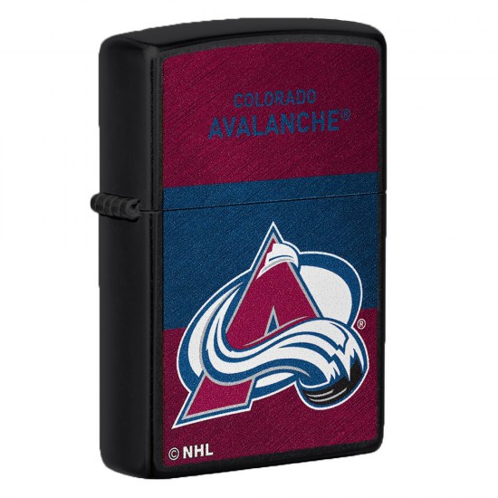 ZIPPO NHL WindProof Black Matte (Custom) COLORADO AVALANCHE (42145)