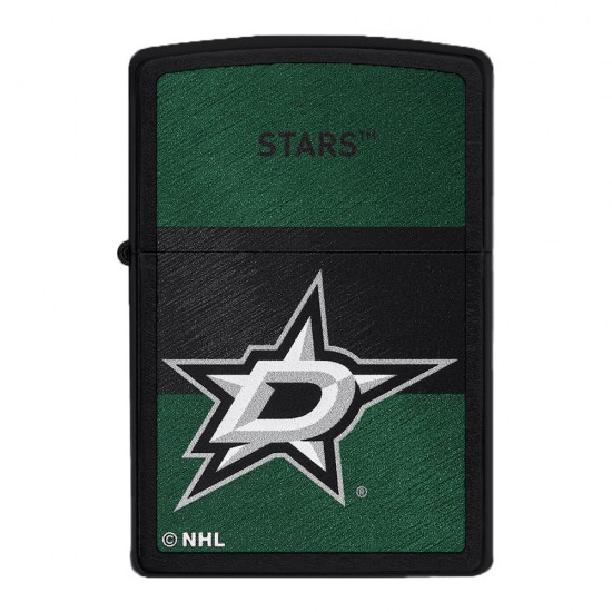 ZIPPO NHL WindProof Black Matte (Custom) DALLAS STARS (42169)