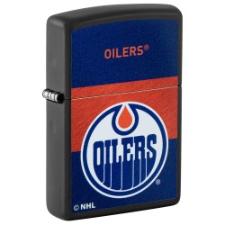 ZIPPO NHL WindProof Black Matte  EDMONTON OILERS (42183)