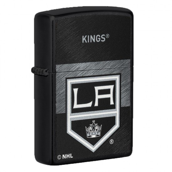 ZIPPO NHL WindProof Black Matte (Custom)  LOS ANGELES KINGS (42206)