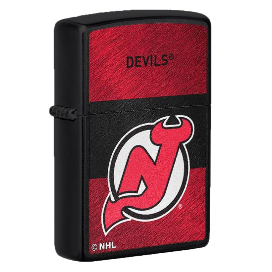 ZIPPO NHL WindProof Black Matte (Custom) NEW JERSEY DEVILS (42237)