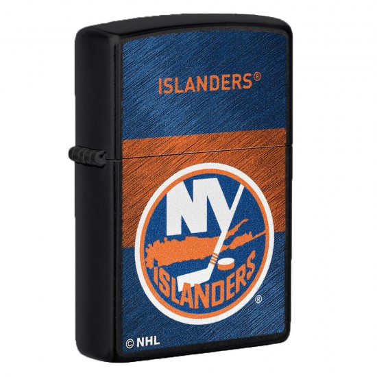 ZIPPO NHL WindProof Black Matte (Custom) NEW YORK ISLANDERS (42244)