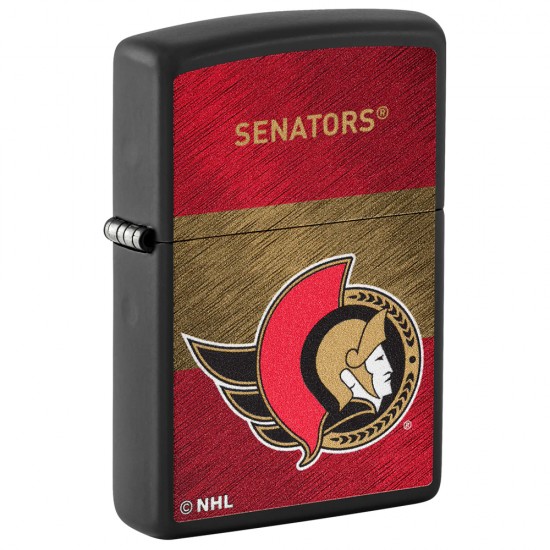 ZIPPO NHL WindProof Black Matte (Custom) OTTAWA SENATORS (42268)