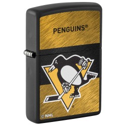 ZIPPO NHL WindProof Black Matte PITTSBURGH PENGUINS (42282)