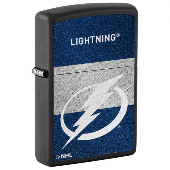 ZIPPO NHL WindProof Black Matte (Custom) TAMPA BAY LIGHTNING (42329)