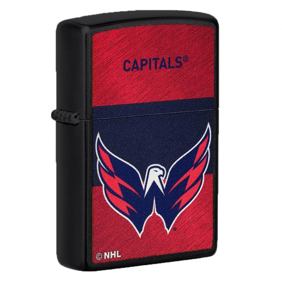 ZIPPO NHL WindProof Black Matte (Custom) WASHINGTON CAPITALS (42367)