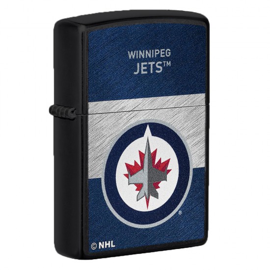 ZIPPO NHL WindProof Black Matte (Custom) WINNIPEG JETS (42374)