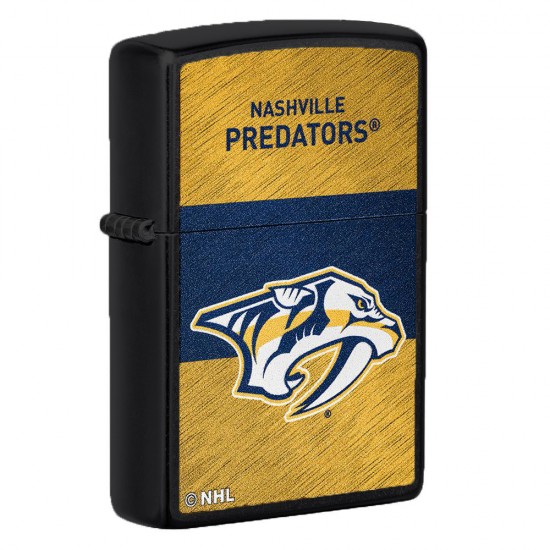 ZIPPO NHL WindProof Black Matte (Custom) NASHVILLE PREDATORS (42381)