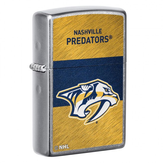 ZIPPO NHL WindProof Street Chrome (Custom) NASHVILLE PREDATORS (43067)