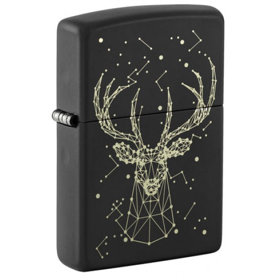 ZIPPO Deer Black Matte #48385