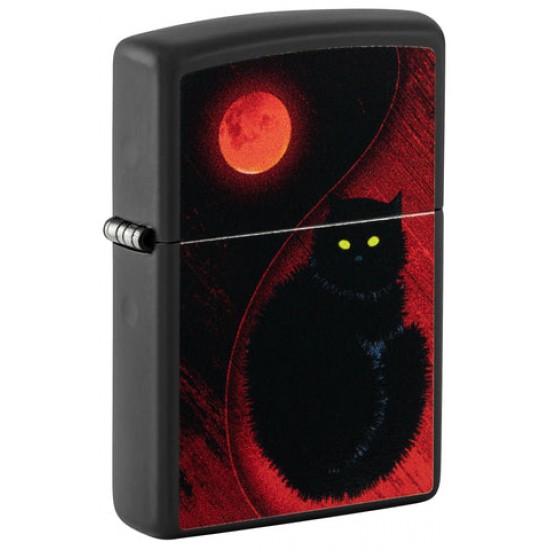 ZIPPO 218 BLACK CAT DESIGN (48453)