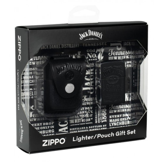 ZIPPO JACK DANIEL'S WPL AND POUCH GIFT SET (48460)