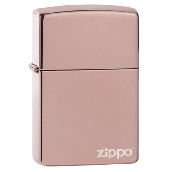 ZIPPO #49190ZL Rose Gold With Logo