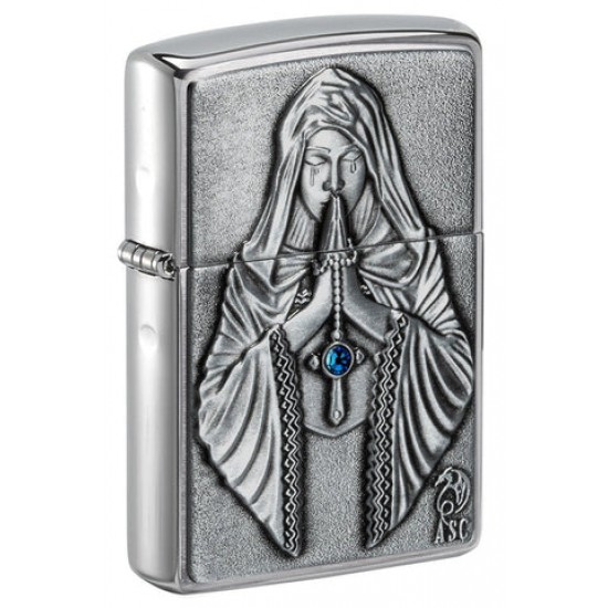 ZIPPO PRAYING WOMAN EMBLEM (49756)