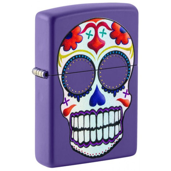 ZIPPO SUGAR SKULL DESIGN ( 49859 )