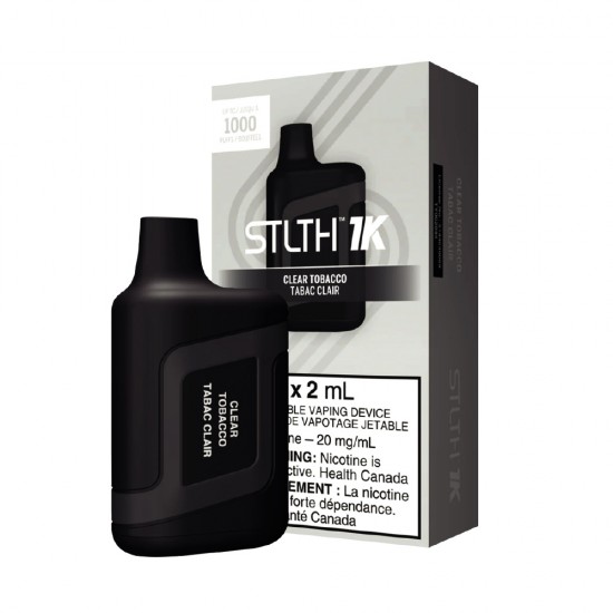 STLTH Dispositif de vapotage jetable 1K - Tabac Clair 20 mg/mL, 2 mL