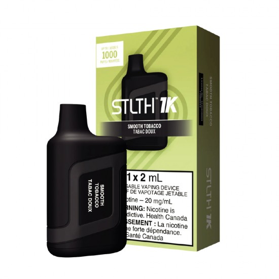 STLTH Dispositif de vapotage jetable 1K - Tabac Doux 20 mg/mL, 2 mL