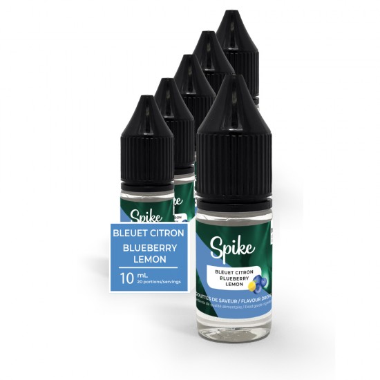 Spike Gouttes de Saveur - Bleuet Citron - 10ml, boîte/5