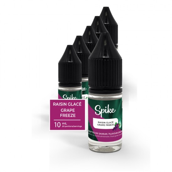 Spike Gouttes de Saveur - Raisin Glacé - 10ml, boîte/5