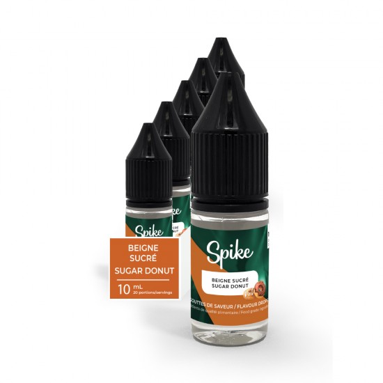 Spike Gouttes de Saveur - Beigne Sucré - 10ml, boîte/5