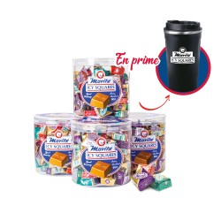Promo: 4 Boîtes Chocolats MORITZ ICY SQUARES + 1 Tasse GRATUITE