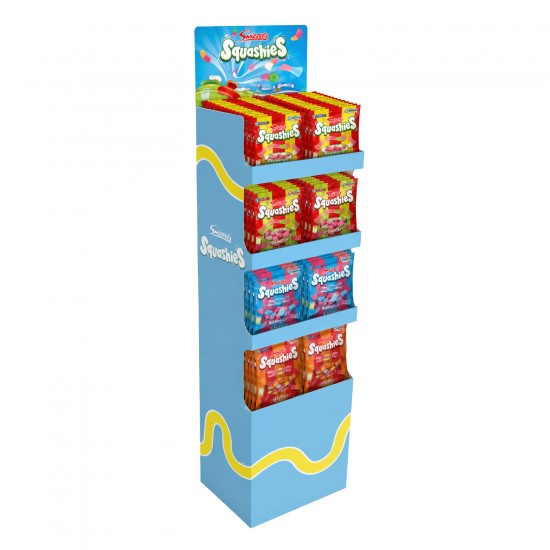 Prepack SQUASHIES - 4 saveurs – 80 unités - (Présentoir de plancher inclus)