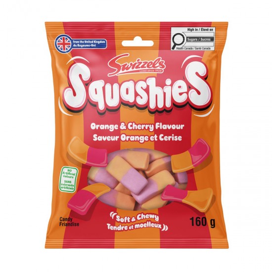 Squashies - Orange et cerises 10X140G