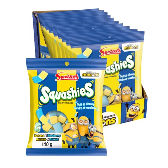 Squashies - Minions (Banane & Bleuets) 10X140G