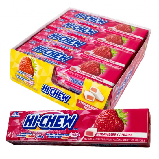 Bonbons moelleux Hi-Chew 12X58G - Fraise