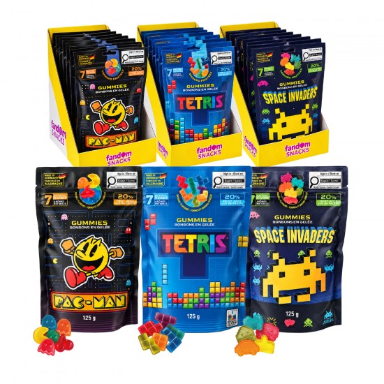 ARCADE – Bonbons en gelée – «BUNDLE» 3 saveurs assorties  – 18 unités