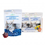 Pollipop - Bonbons aromatisés aux bleuets et à l'érable - Présentoir de 12 sacs x 108g