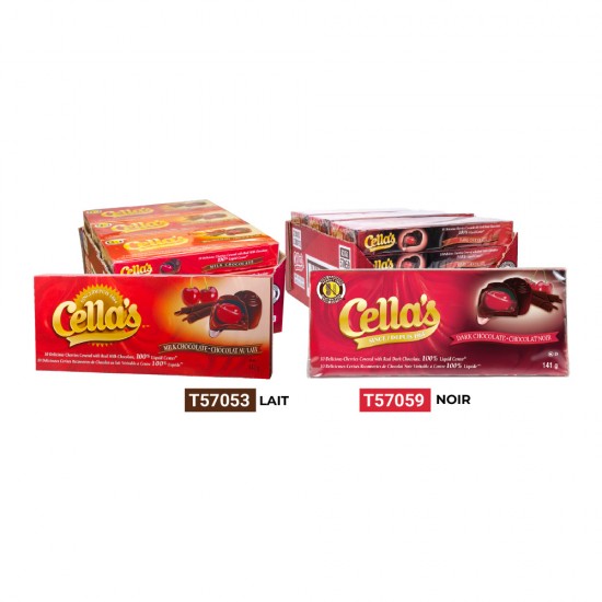 Bundle Cerises au chocolat au lait CELLA'S - 2X Lait + 2X Noir 