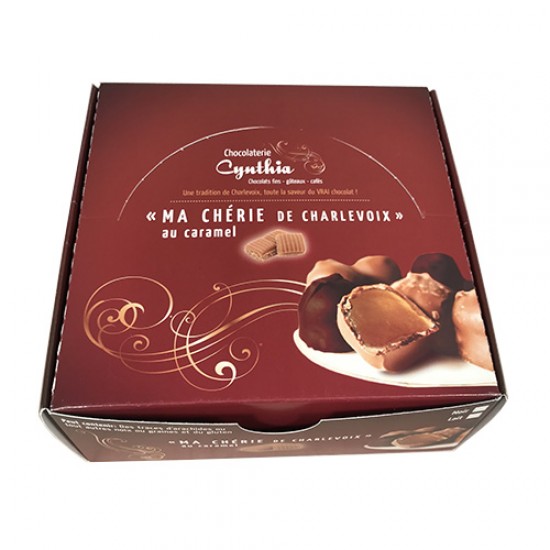 Chocolat «MA CHÉRIE DE CHARLEVOIX» Caramel (18X28g)