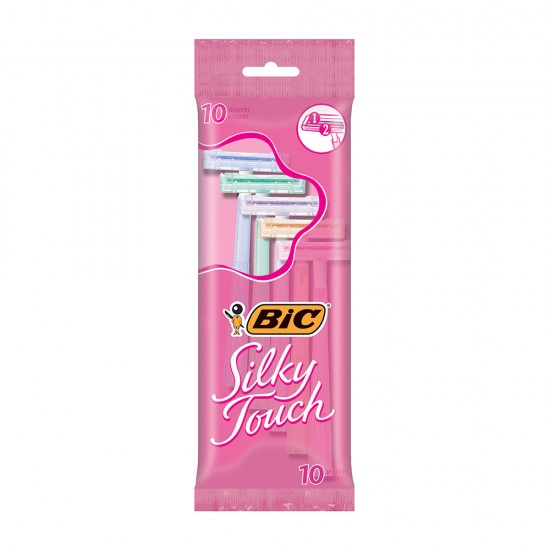 BIC Rasoir Silky Touch 2 lames - Paquet de 10