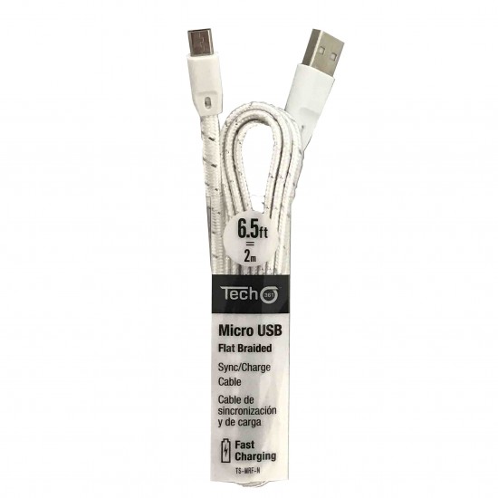 TECH361 6PIEDS CABLE MICRO USB BRAIDED