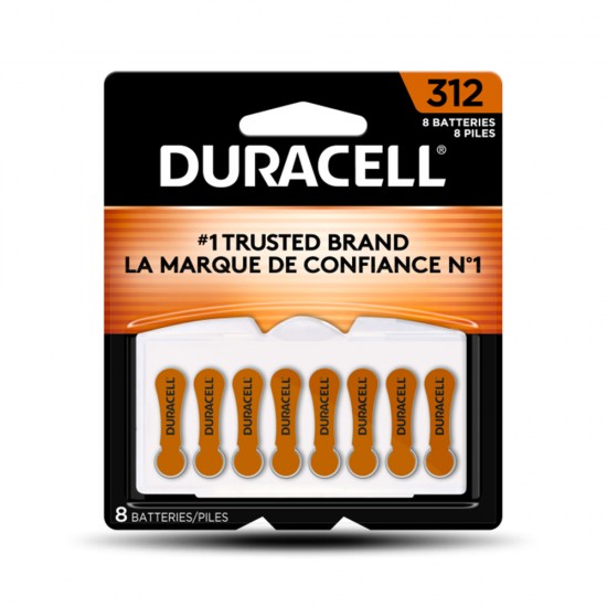 DURACELL Piles Auditive #312 - 8's