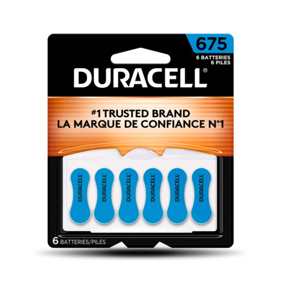 DURACELL Pile Auditive #675 - 6's
