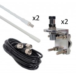 ANTENNE HIGHWAY 3 TWIN TRUCKER BLANCHE ANTENNE HIGHWAY 3 TWIN TRUCKER BLANCHE