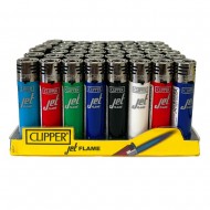 Clipper - 48 Briquets Jet Flame - Couleurs solides Assort.