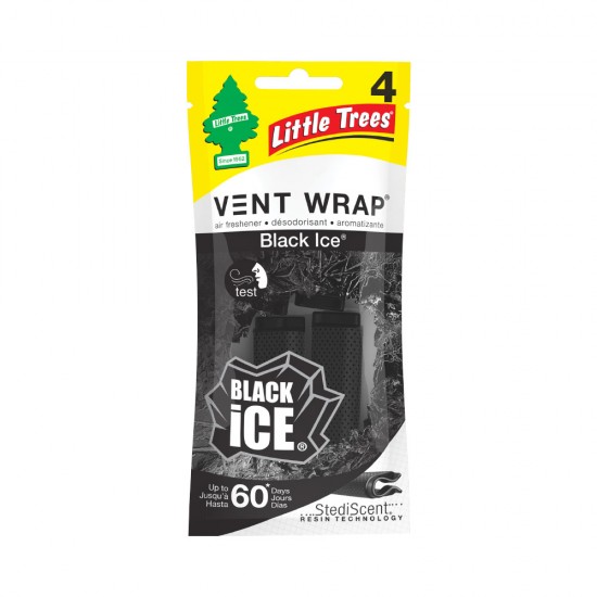 Little Trees - Vent Wrap Black Ice - PK4