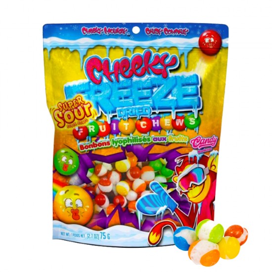 Cheeky Monkey -  Bonbons Lyophilisés - Fruits Super surettes (75g)