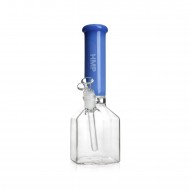 HMP - Pipe à eau en verre base hexagone 12" - Bleu