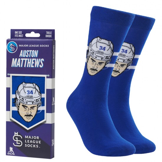 Major League Socks - Chaussettes mi-mollet LNH - Auston Matthews