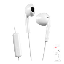 JVC - Écouteurs Blanc avec Microphone + Télécommande JVC - Écouteurs Blanc avec Microphone + Télécommande