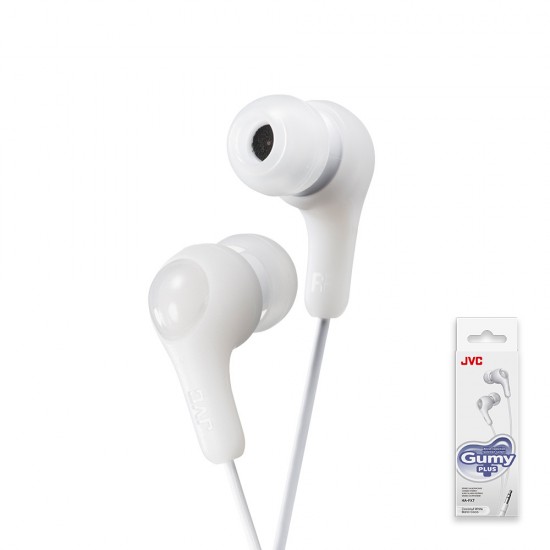 JVC - Écouteurs Gumy Plus avec Fil - Sans Microphone - Blanc