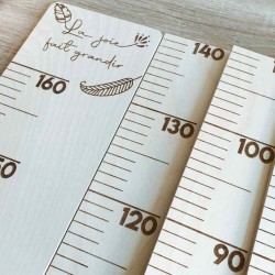Jubanou - Échelle de croissance en bois - 30 cm à 160 cm